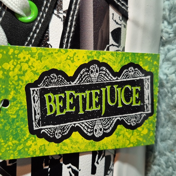 New With tags - Beetlejuice “It’s Showtime” high top sneakers - Picture 11 of 11